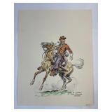 Eugène Lelièpvre Texas Cavalry Original SEE NOTE: