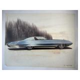 1963 Wagner Cadillac Concept Drawing SEE NOTE: