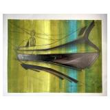 Original Futurist Automotive Concept Drawing SEE