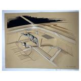 1963 Automotive Interior Concept Drawing SEE