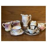 Porcelain Teacups & Creamers