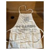 1940s DeGarmo Lumber Milford MI Canvas Nail Apron