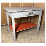 Antique Wood Farmhouse Kitchen Prep Table