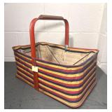 Woolworth Shopping Basket Vintage Picnic Tote