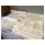 Vintage Lace Crocheted & Embroidered Linens