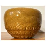 Haeger MCM Butterscotch Dotted Circle Ceramic