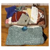 Knit Crocheted Handbags Coin Purses