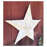 White Metal Barn Star