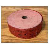 Rogers Red Dual 50/50 Raffle Ticket Roll
