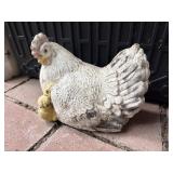 Hen & Chicks Concrete Garden Figure