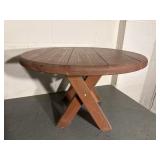 Round Wooden Pedestal Table