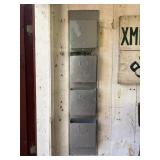 Galvanized Metal Wall File Holder
