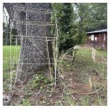 Vintage Metal Plant Stands Pair