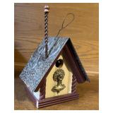 Folk Art Upcycled Birdhouse