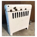 Vintage Porcelain Enamel Small Gas Space Heater