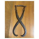 Antique Ice Block Tongs Gifford Co. NY 13in