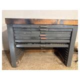 Typesetter Drawers Work Bench Table