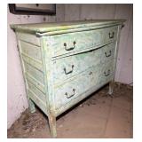 Painted Three-Drawer Dresser