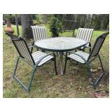Patio Dining Table & Four Chairs
