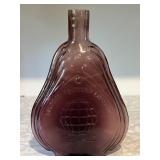 Amethyst Glass Commemorative Milford MI Flask