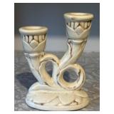 Red Wing Art Pottery Magnolia Double Candle Holder