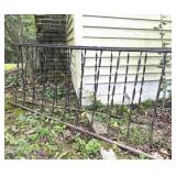 Wrought Metal Twist Railing Sections Pair