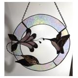 Stained Glass Hummingbird Suncatcher