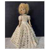 Vintage Crochet Dress Small Doll