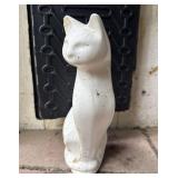 White Ceramic Cat Figurine