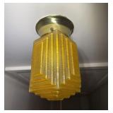 Art Deco Amber Light Shade Ceiling Cover