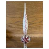 MCM Blown Glass Christmas Tree Topper Starburst