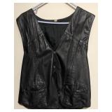 Women's Leather Vest Size XXL