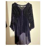 Cocoon House Silk Blend Velvet Tunic Dress