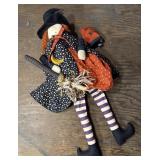 Halloween Witch Handmade Cloth Doll