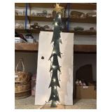 Rustic Wooden Lighted 4 ft. Pine Tree