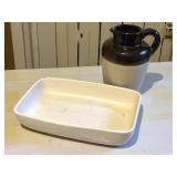 Haeger Pottery Dish & Stoneware Pitcher