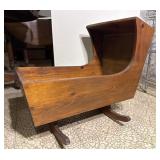 Antique Wooden Rocking Cradle