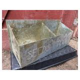 Galvanized Metal Garden Tool Box