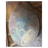 Large 6 ft. Round Table Wood Tabletop Barn Stored