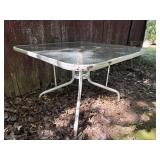 Glass Top Patio Table