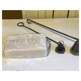 Vintage Candle Snuffers & Bees Wax