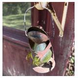 Frog Glass And Metal Garden Lantern