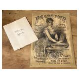 Pearï¿½s Soap Ad Print & Antique Seasonal Booklet