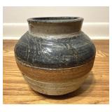 Studio Pottery Vase Earth Tone Glazed