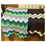 Chevron Pattern Afghan Blanket Throws