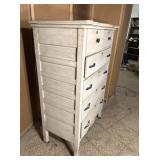 Antique Painted Wood Highboy Dresser