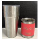 Yeti Tumblers Stainless Steel Cup Pair