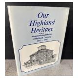 Highland History Book Signed Our Heritage Local MI