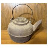 Antique Cast Iron Kettle No. 8. Star Teapot