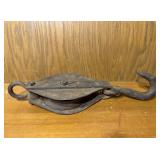 Antique Iron Pulley Block